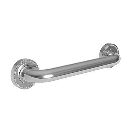 Newport Brass 27" L, Two Post, Solid Brass, 24" Grab Bar in Polished Chrome, Polished Chrome 1020-3924/26